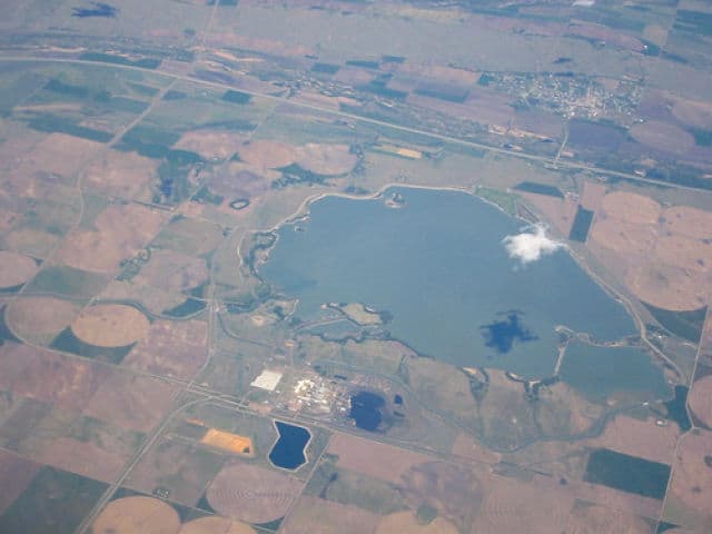 Aerial View of Sutherland Reservoir