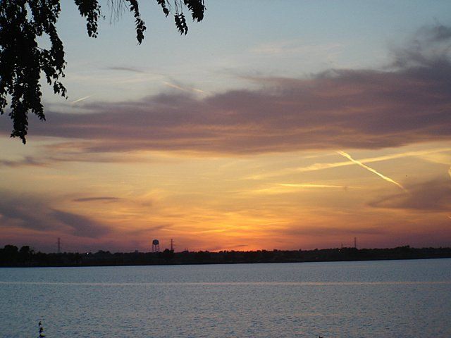 Sunset Over Lake Overholser