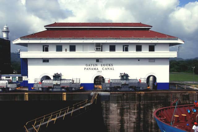 Panama Canal Locks at Gatun Lake