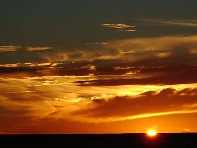 Sunset Over Lake Eyre