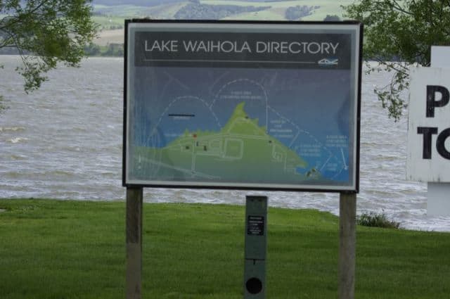 Information Map at Lake Waihola