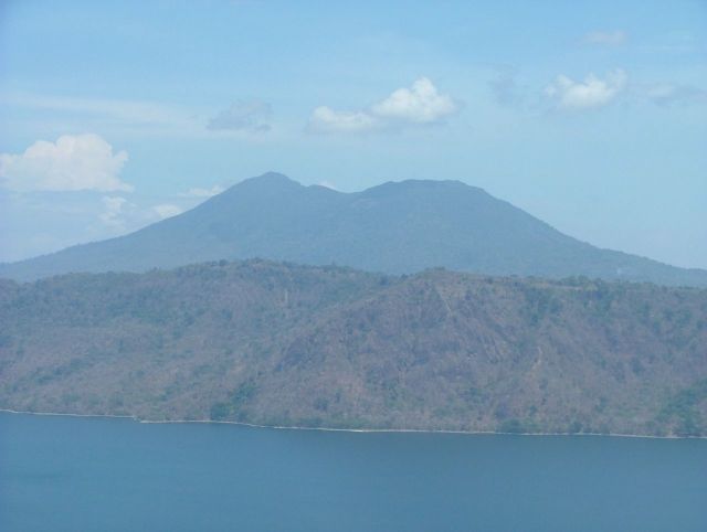 View of Mombacho Volcano from Laguna de Apoyo