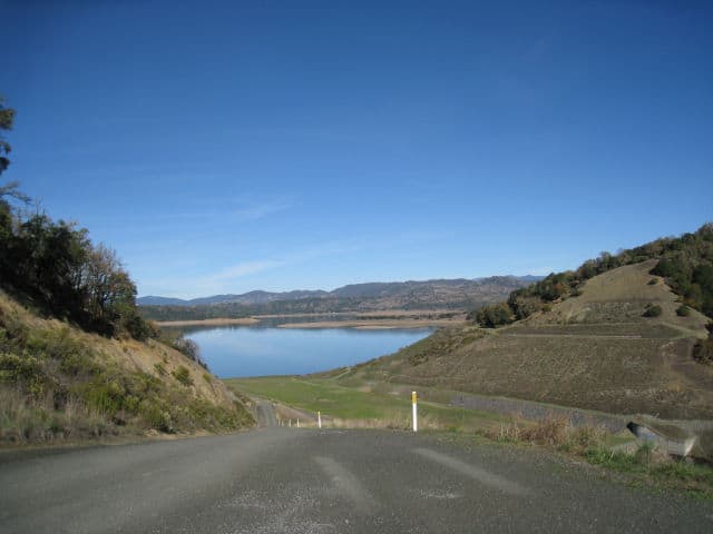 Road Approach to Lake Mendocino