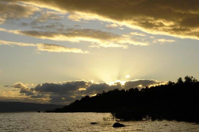 Sunset at Lake Villarrica