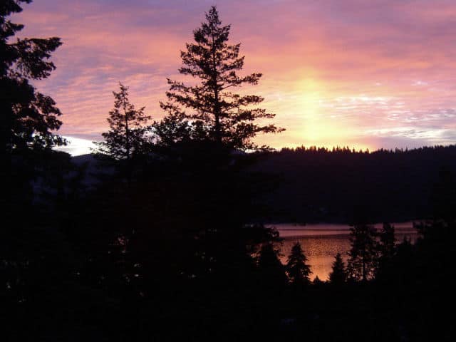 Sunrise at Hauser Lake