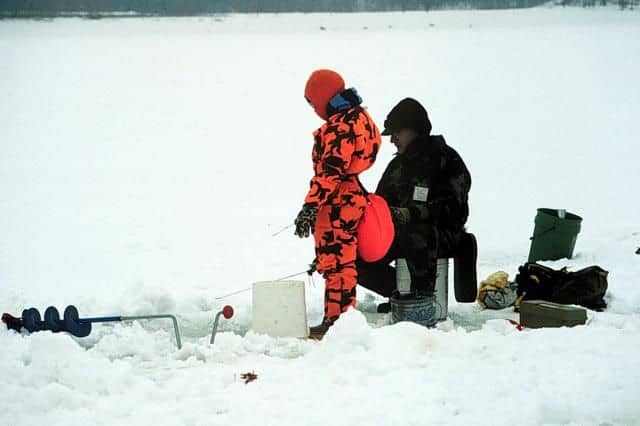 Ice Fishing at Shenango River Lake