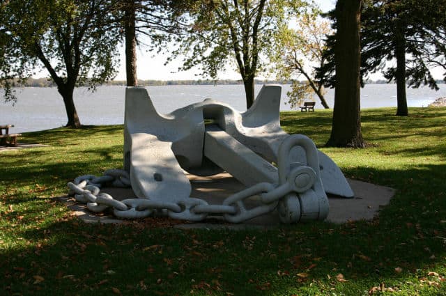 Anchor Sculpture at Storm Lake