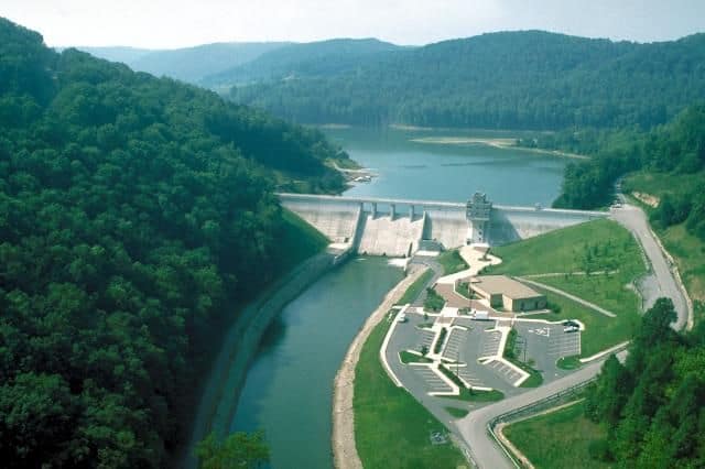 Dam and Stonewall Jackson Lake