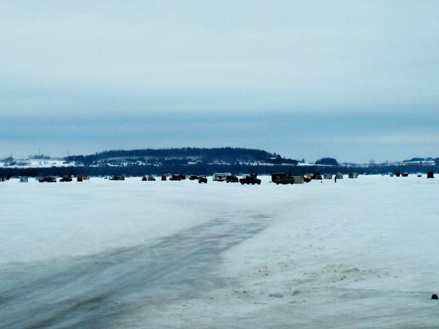 Ice Fishing On Shawano Lake