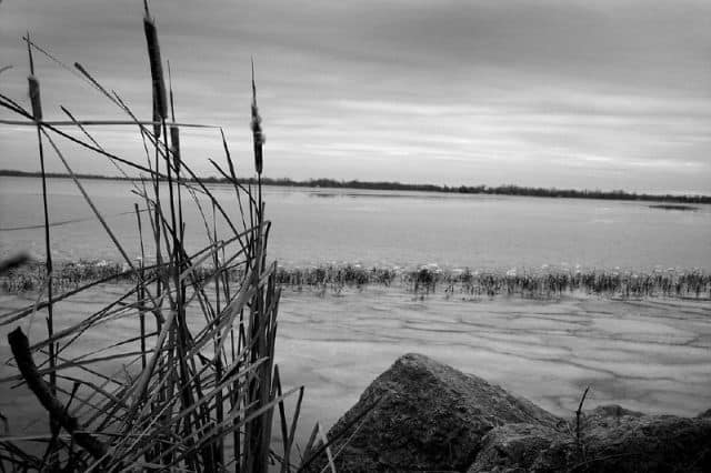 Ice on Indian Lake