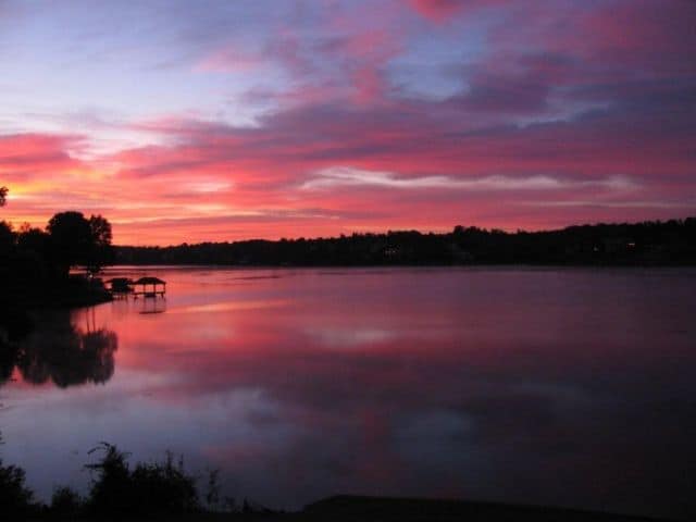 Sunrise over Lake Hickory