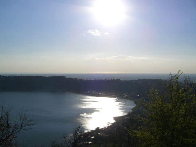 Panoramic View of Lake Albano