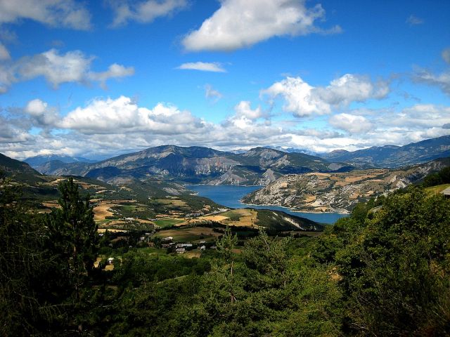 Panoramic View of Lac de Serre-Poncon