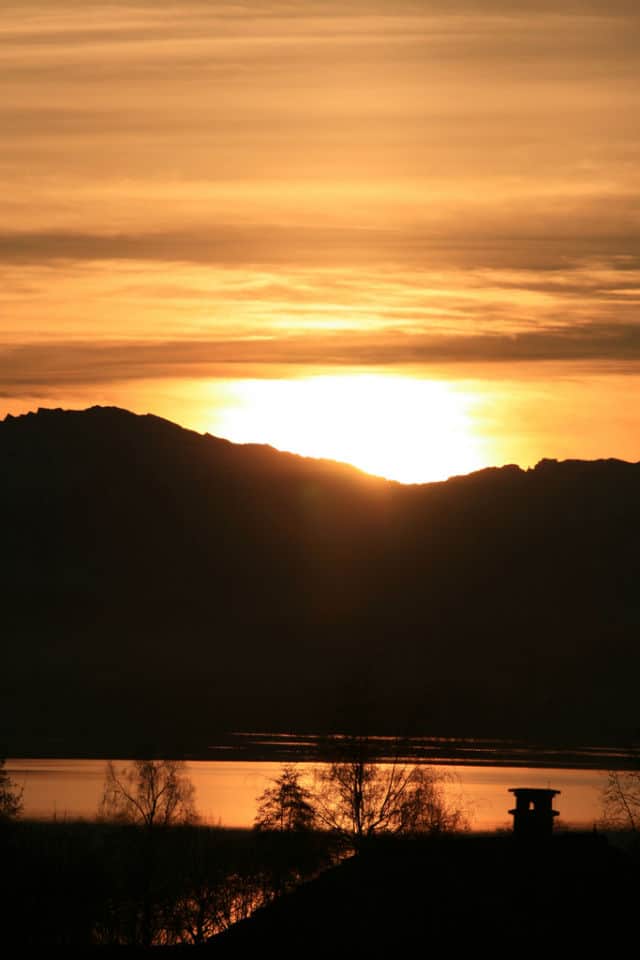 Sunrise at Lake Greifensee