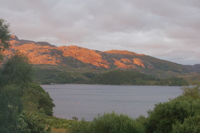 Sunset on the Hills at Loch Morar