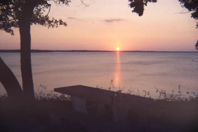 Summer Sunset on Hugo Lake