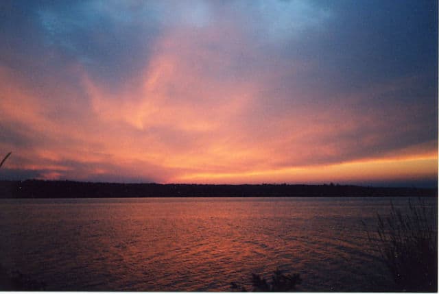 Sunset on Sebasticook Lake