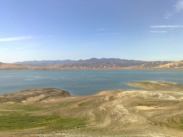 Shoreline of San Luis Reservoir