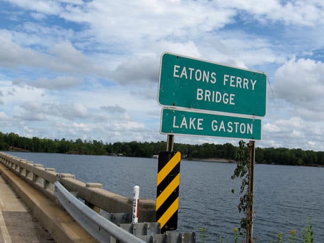 Eaton Ferry Bridge at Lake Gaston