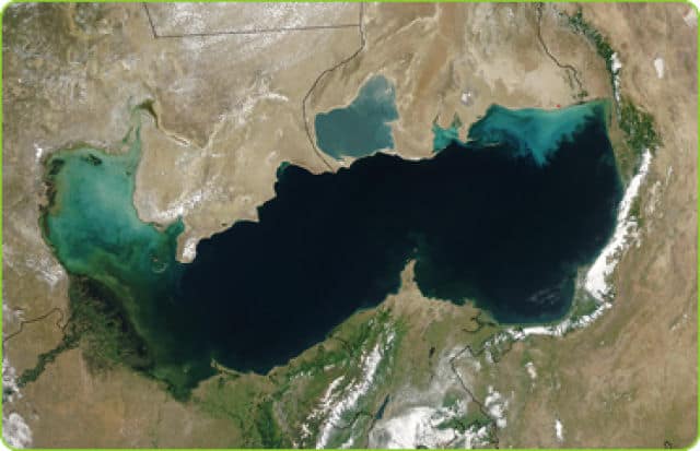 Caspian Sea Satellite Image