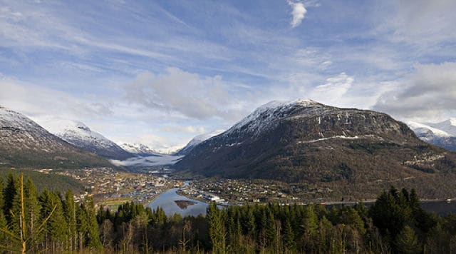 Panoramic View of Stryn