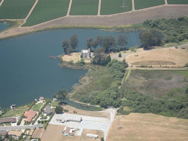 Aerial View of Kett's Castle on Kelly Lake