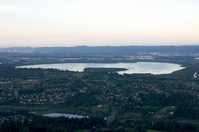 Aerial View of Vancouver Lake