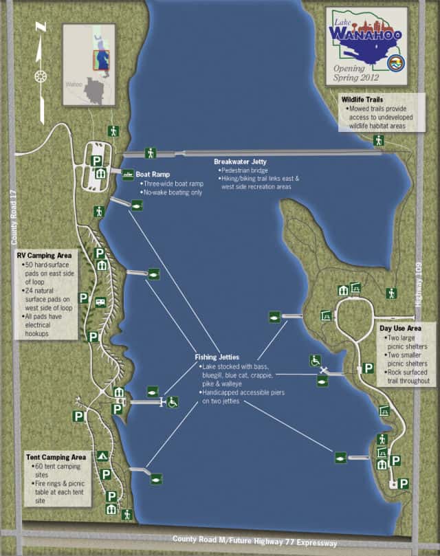 Lake Wanahoo Recreation Map