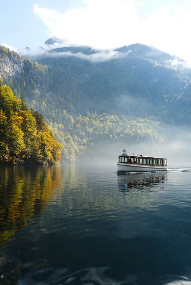 Konigssee Ferry Boat in Autumn
