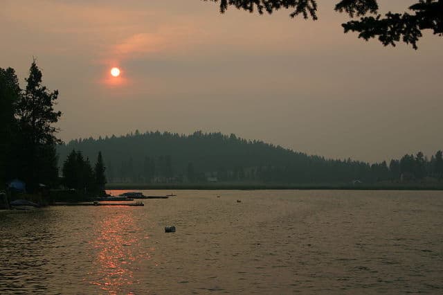 Sunset Over Loon Lake