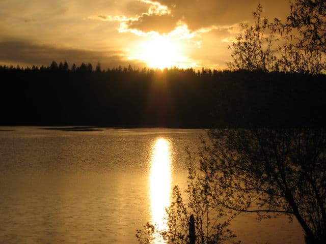 Eloika Lake Sunset