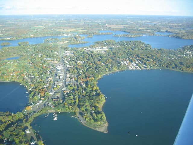 Aerial View-Chisago Lakes Chain of Lakes