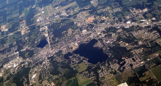 Aerial View of Winona Lake