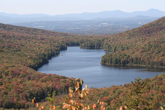 Panoramic View of Lake Groton from Owl's Head Overlook