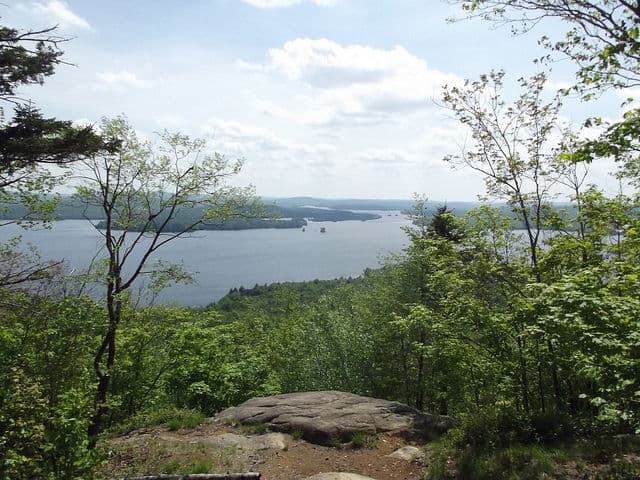 Panoramic View of Cranberry Lake from Bear Mountain