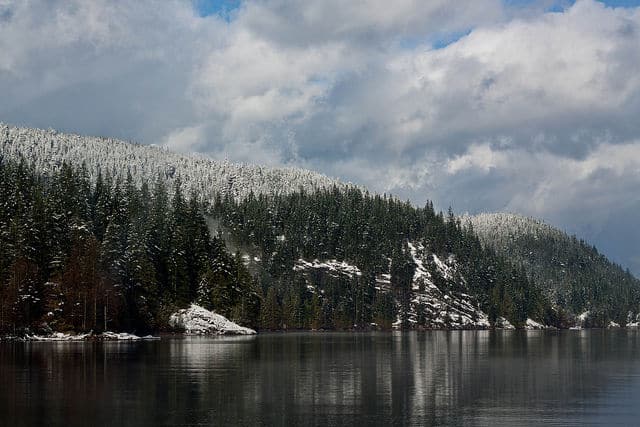 Buntzen Lake in Winter