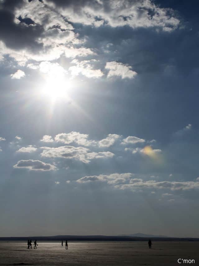 Sun and Clouds Over Lake Tuz
