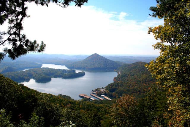 Sugarloaf Mountain and Parksville Lake
