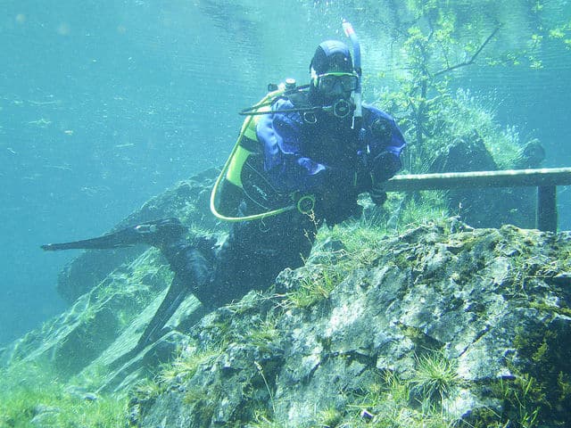 Green Lake Scuba Diver