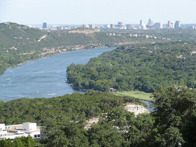 The City and Lake Austin