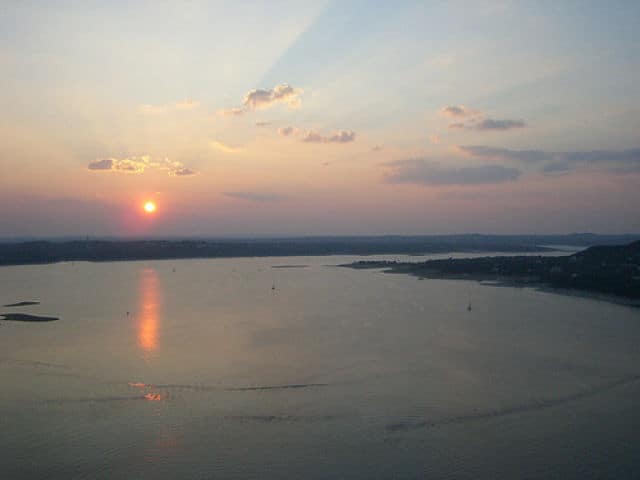 Sunset at the Oasis on Lake Travis