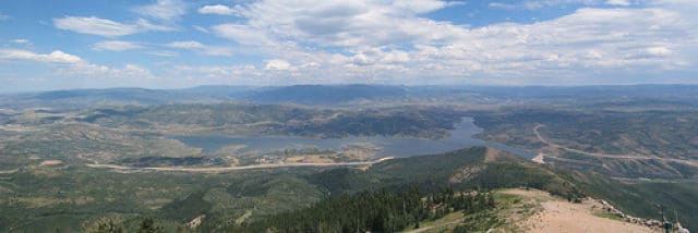 Panorama at 9500 Feet: Jordanelle Reservoir