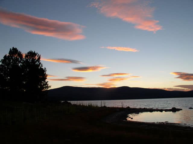 Sunset at Eagle Lake