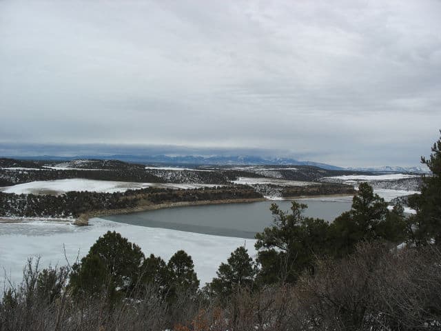 Winter at McPhee Reservoir