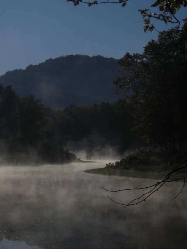 Mist Over Monroe Lake