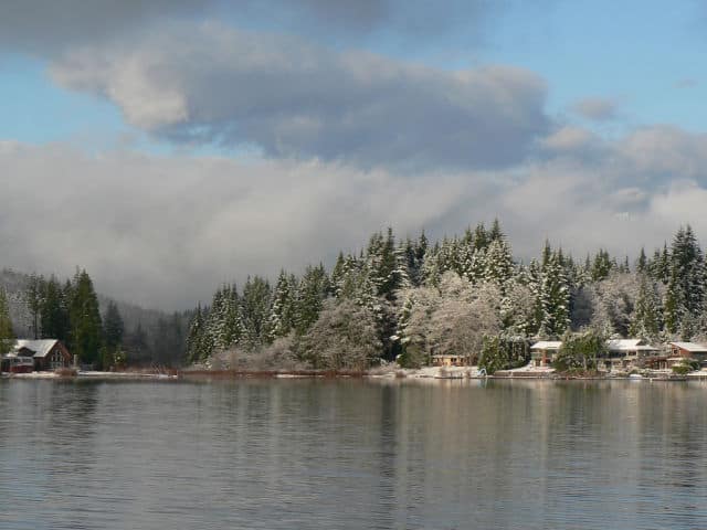 Winter Over Lake Cavanaugh